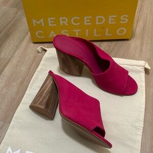 MERCEDES CASTILLO Magenta Suede high heel size 9/39